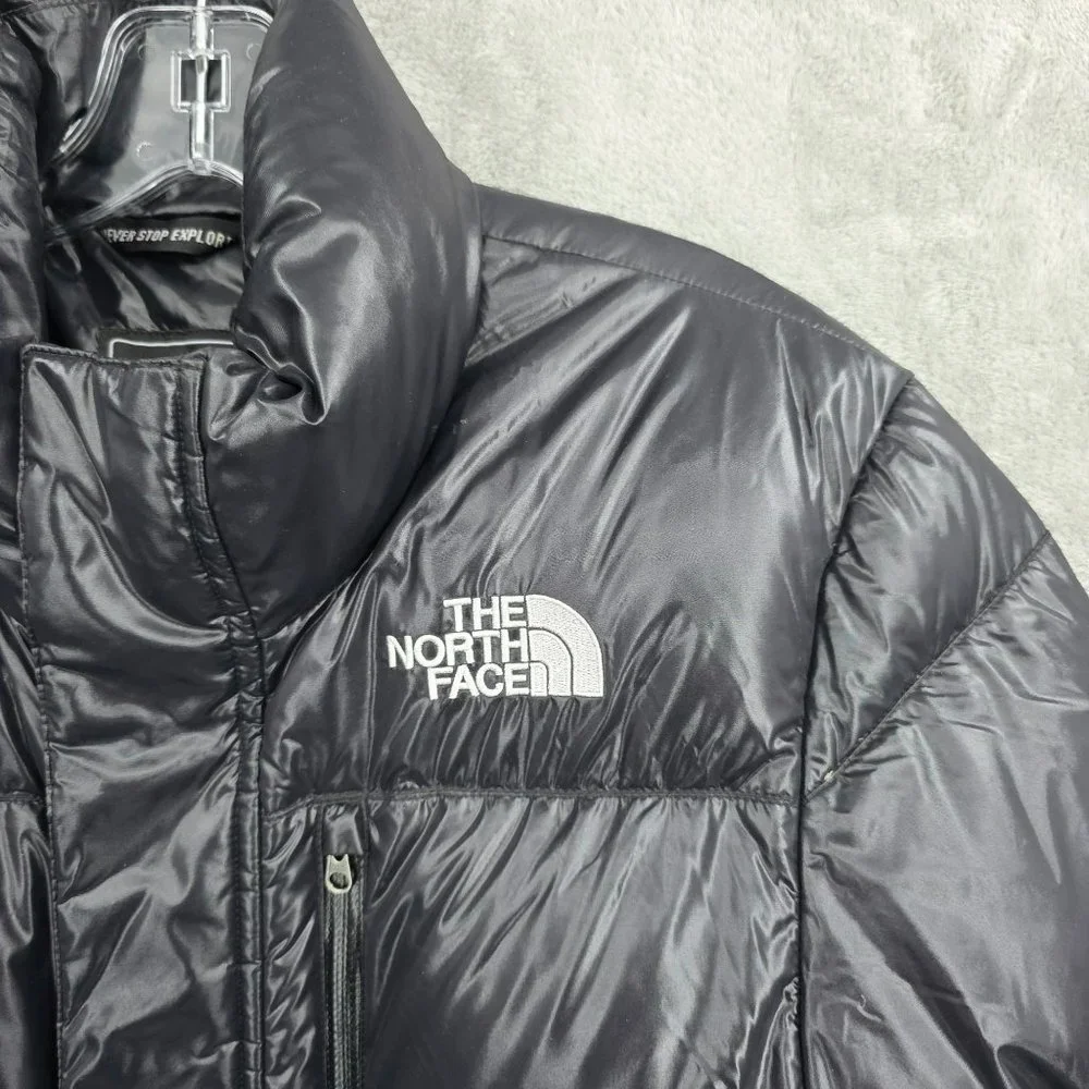 The North Face Nanuk Parka Mens Goose Down Puffer Jacket 600 Fill Shiny Black